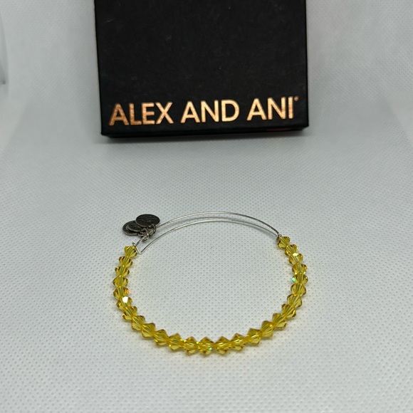 Alex and ani Swarovski yellow Crystal bracelet in silver - Picture 1 of 2